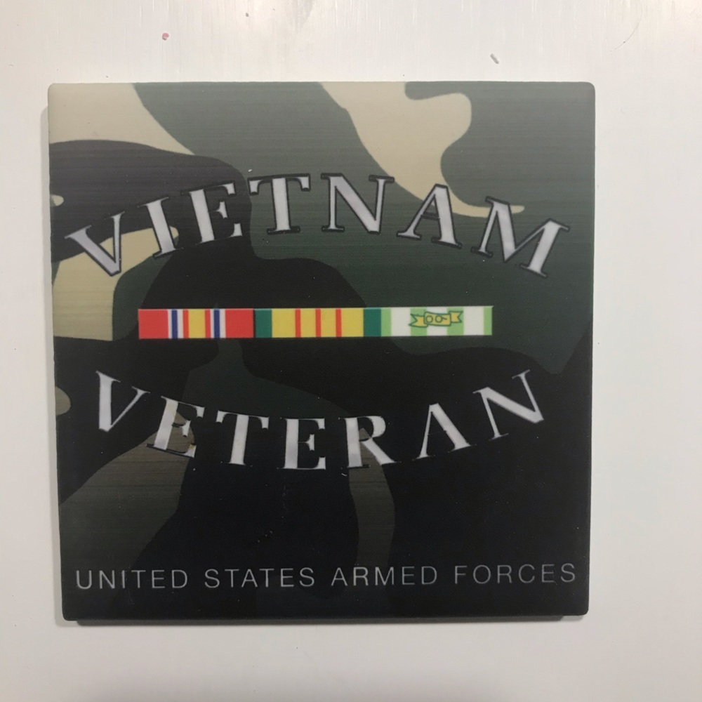 Vietnam Veteran 4 coaster set Brand New!